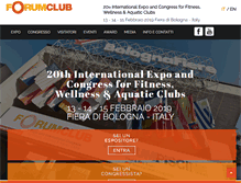 Tablet Screenshot of forumclub.it